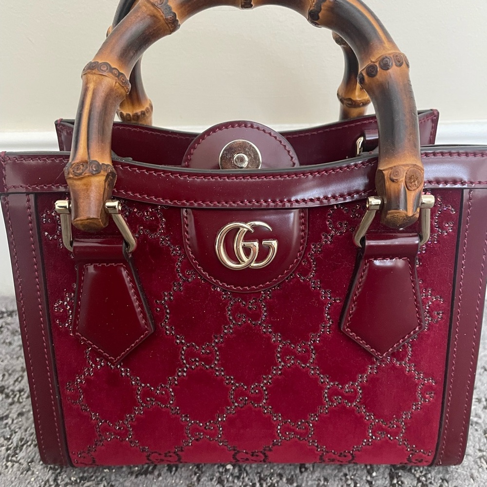 Gucci Diana crystals small tote bag - Picture 8 of 9